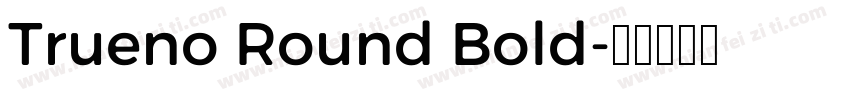 Trueno Round Bold字体转换